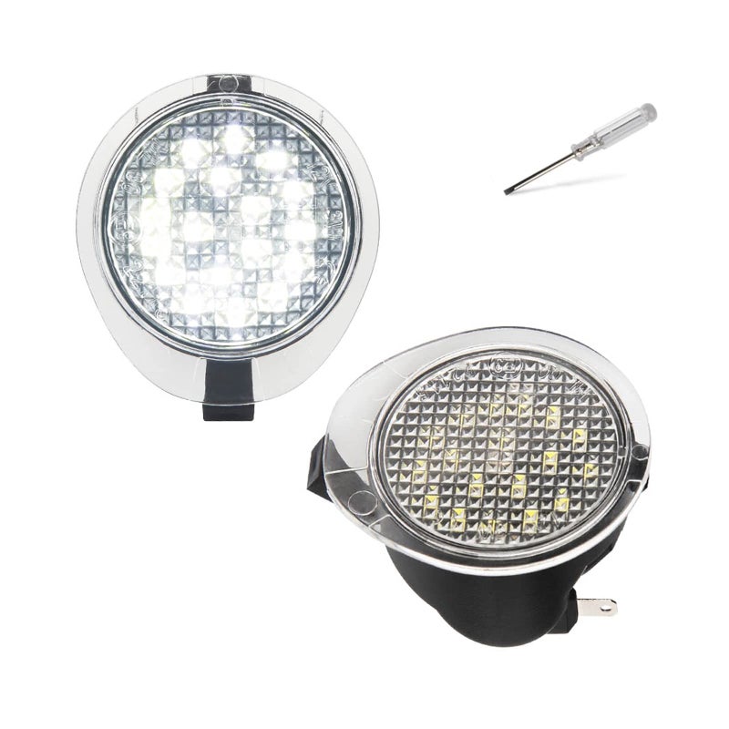 MbuyDIY LED Side Mirror Puddle Lights Lamp Compatible with 2007-2021 Tundra 2008-2022 Sequoia 6000K White, Pack of 2 - Image 1